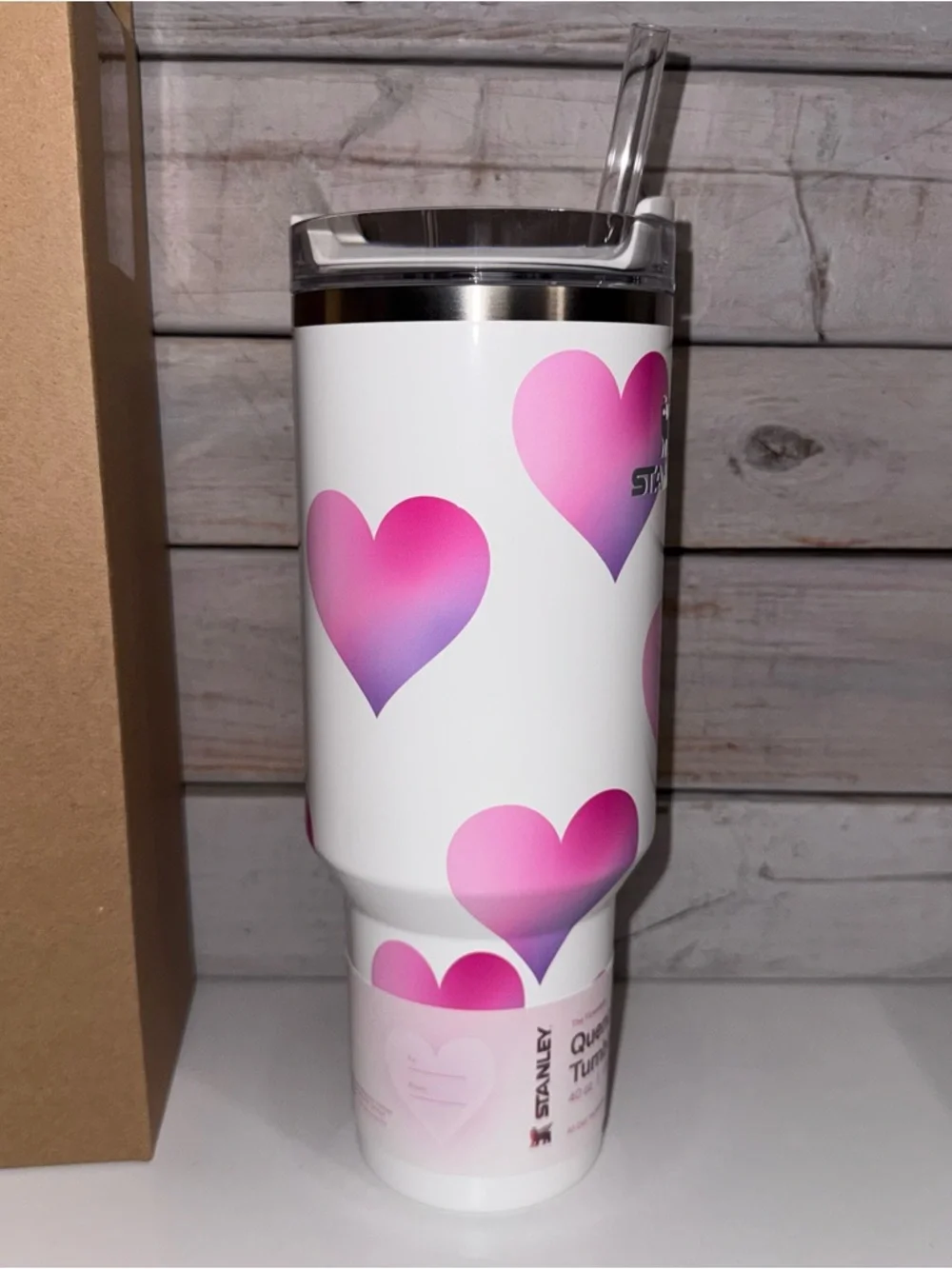 Stanley x Target 40oz Quencher - Frost Heart Gradient - Valentines NWT Release - Picture 4 of 8